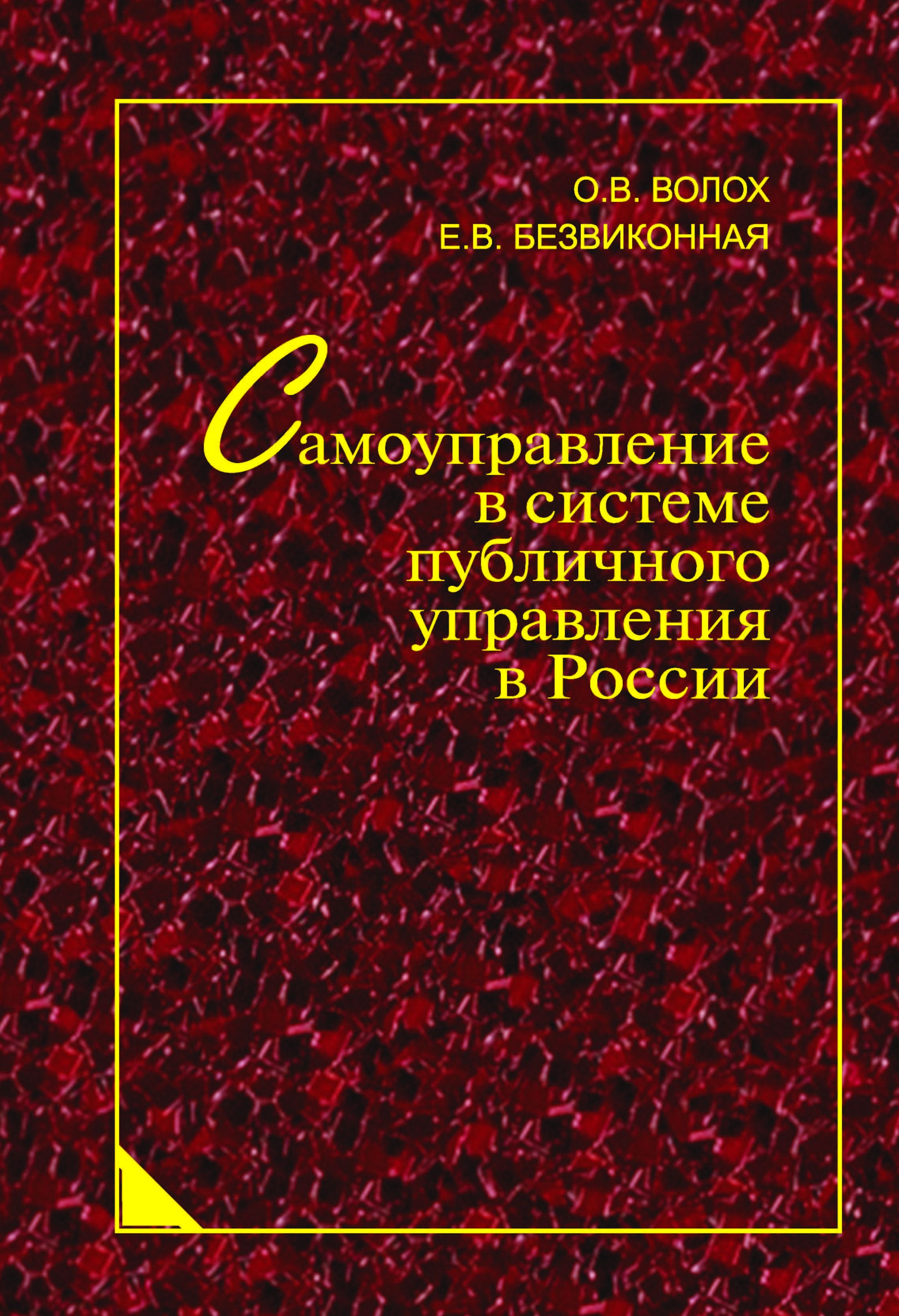 Волох О. В. Самоуправление в системе публичного управления в России: синергетический подход